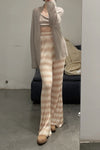 SWAYING/KNIT Seamless Mohair Suit SW211SZ32 Camel PS16